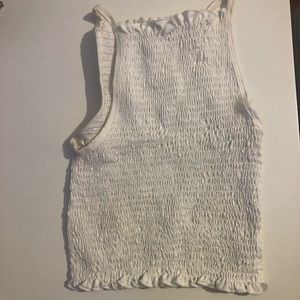 Cutest lil Halter smocked crop top